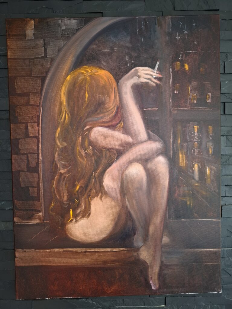 Kunst og Karisma, maleri af Elena Baunsøe