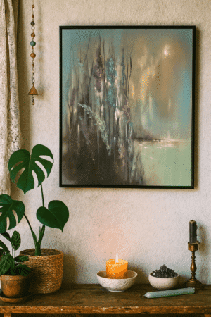 Kunst og Karisma, maleri af Ellen Birch