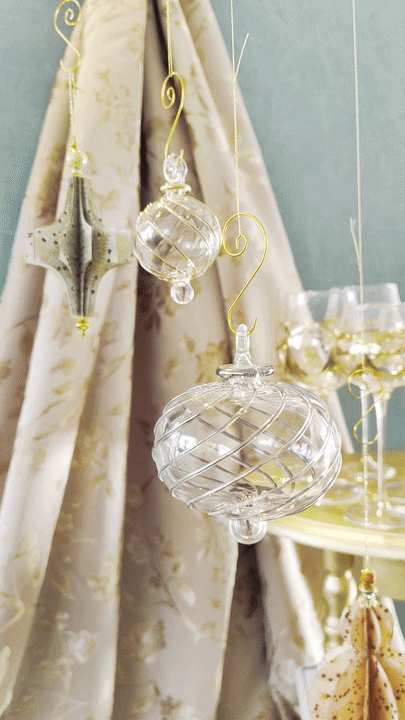 Spiral julekugler samling