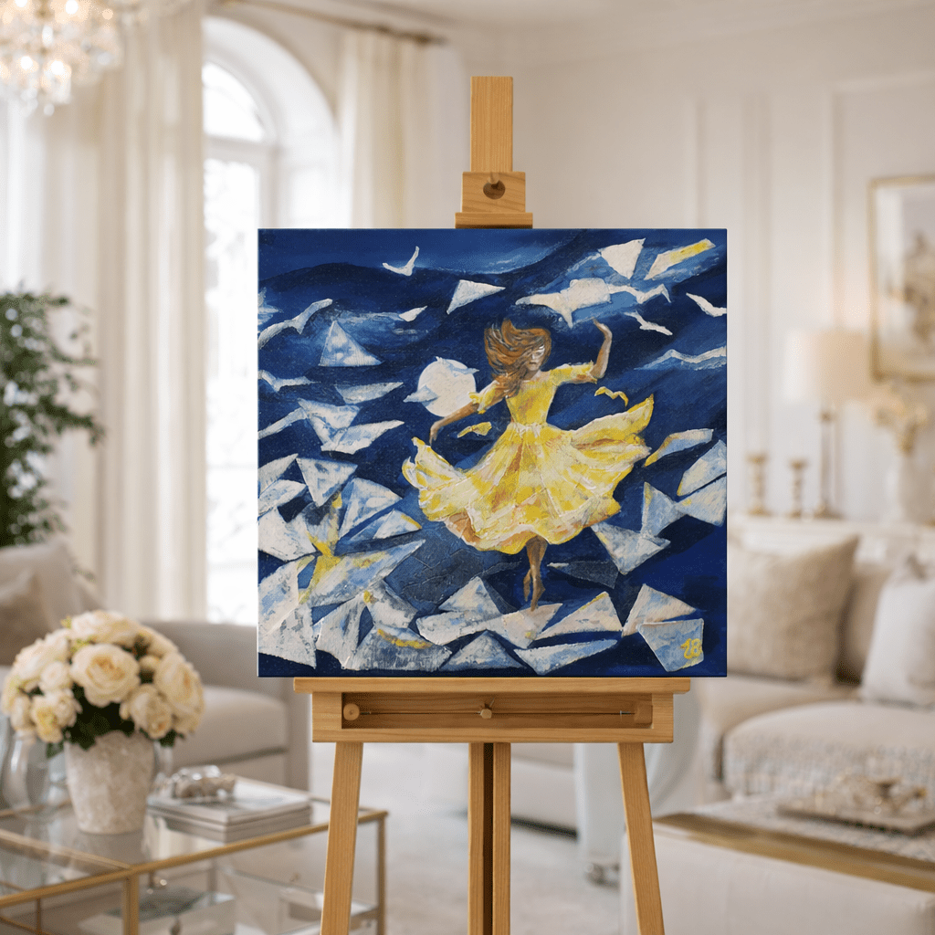 Kunst og Karisma, maleri af Ellen Birch