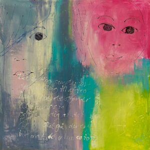 Akrylmaleri Os to 80 x 80 cm på lærred